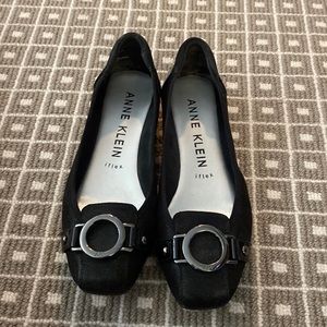 Anne Klein Black Flats